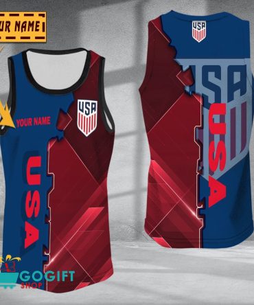 Usa National Soccer Team Sleveless Jersey Tank Top