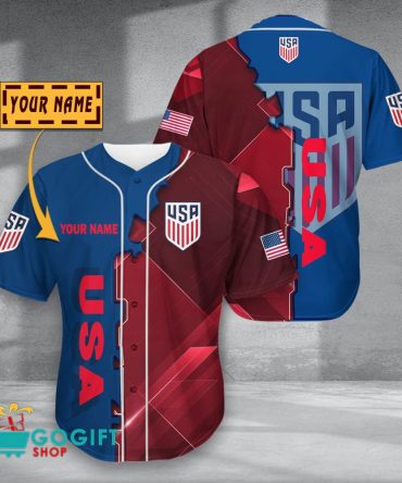 Usa National Soccer Team Baseball Jersey