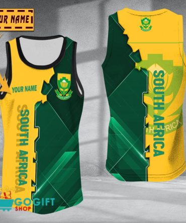 South Africa National Soccer Team Sleveless Jersey Tank Top