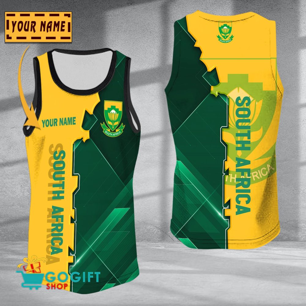 South Africa National Soccer Team Sleveless Jersey Tank Top