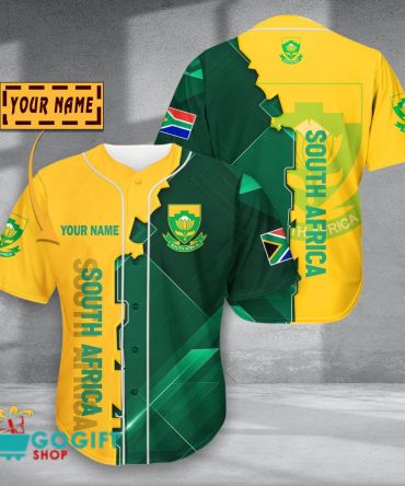 South Africa National Soccer Team Baseball Jersey