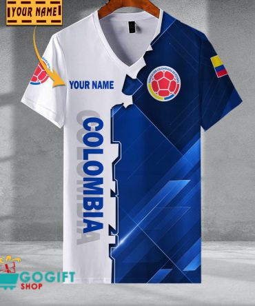 Colombia National Soccer Team V-Neck Shirt Jersey