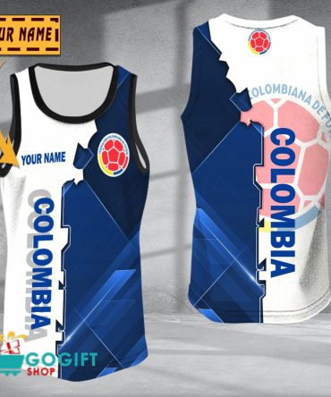 Colombia National Soccer Team Sleveless Jersey Tank Top