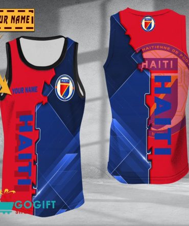 Haiti National Soccer Team Sleveless Jersey Tank Top