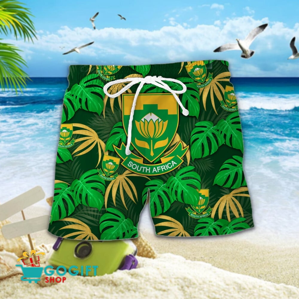 South Africa National Soccer Team Hawaiian Men Short