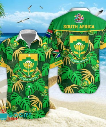 South Africa National Soccer Team Hawaiian Shirt