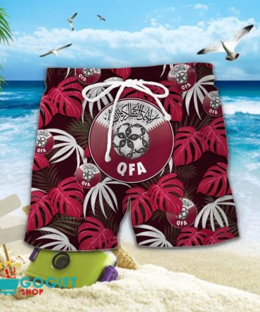 Qatar National Soccer Team Hawaiian Men Short
