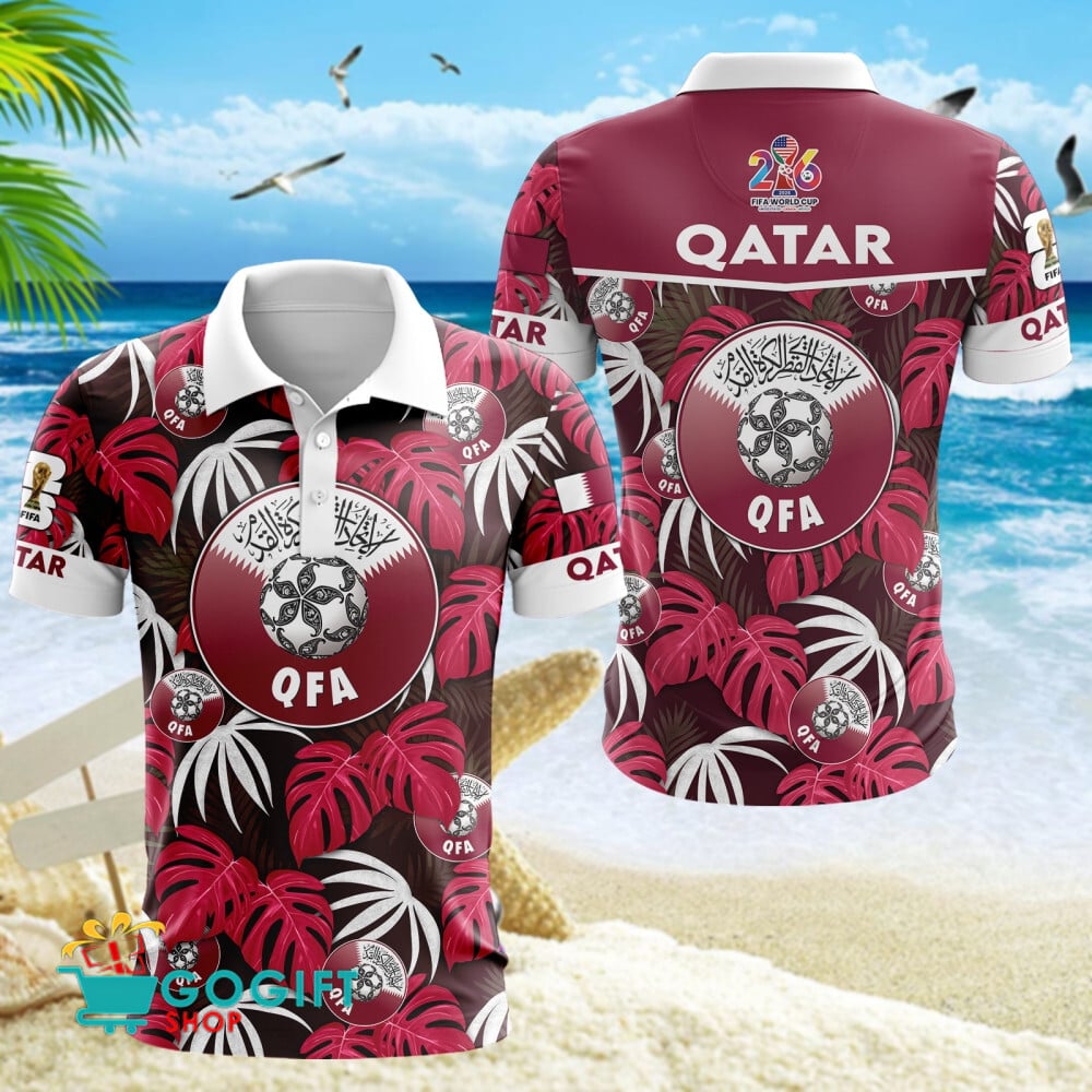 Qatar National Soccer Team Polo Shirt