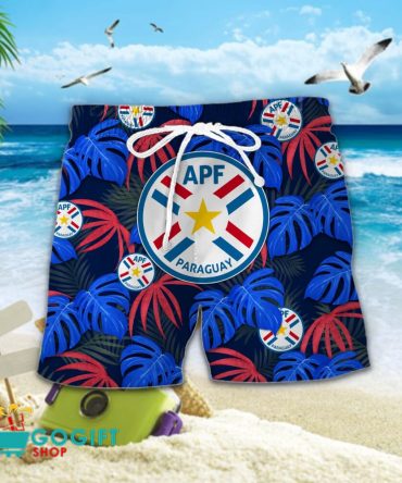 Paraguay National Soccer Team Hawaiian Men Short