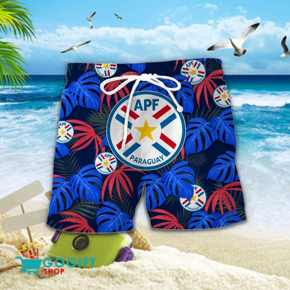 Paraguay National Soccer Team Hawaiian Men Short