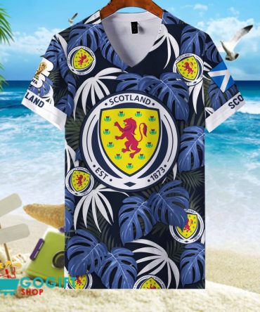 Scotland National Soccer Team V-Neck Shirt Jersey