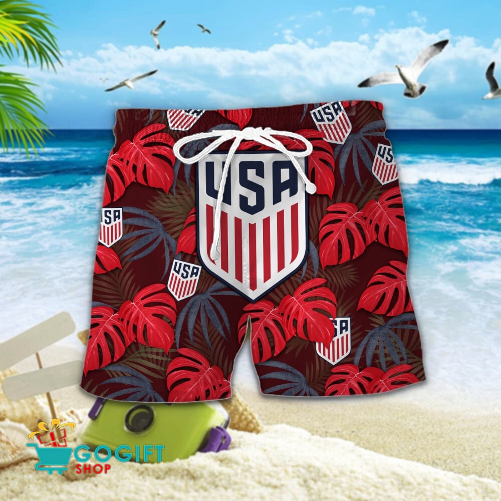 Usa National Soccer Team Hawaiian Men Short