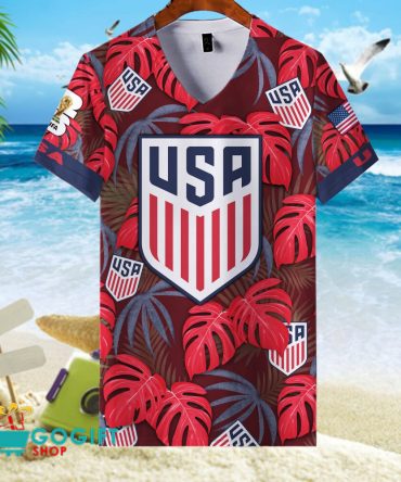 Usa National Soccer Team V-Neck Shirt Jersey