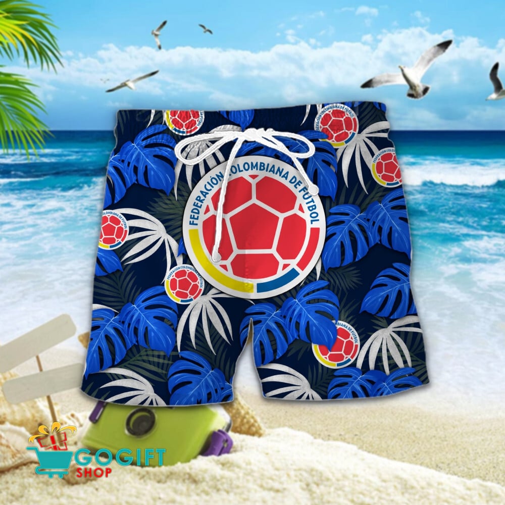 Colombia National Soccer Team Hawaiian Men Short