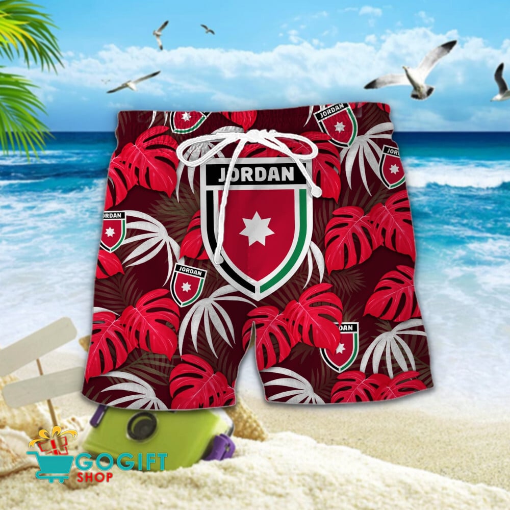 Jordan National Soccer Team Hawaiian Men Short