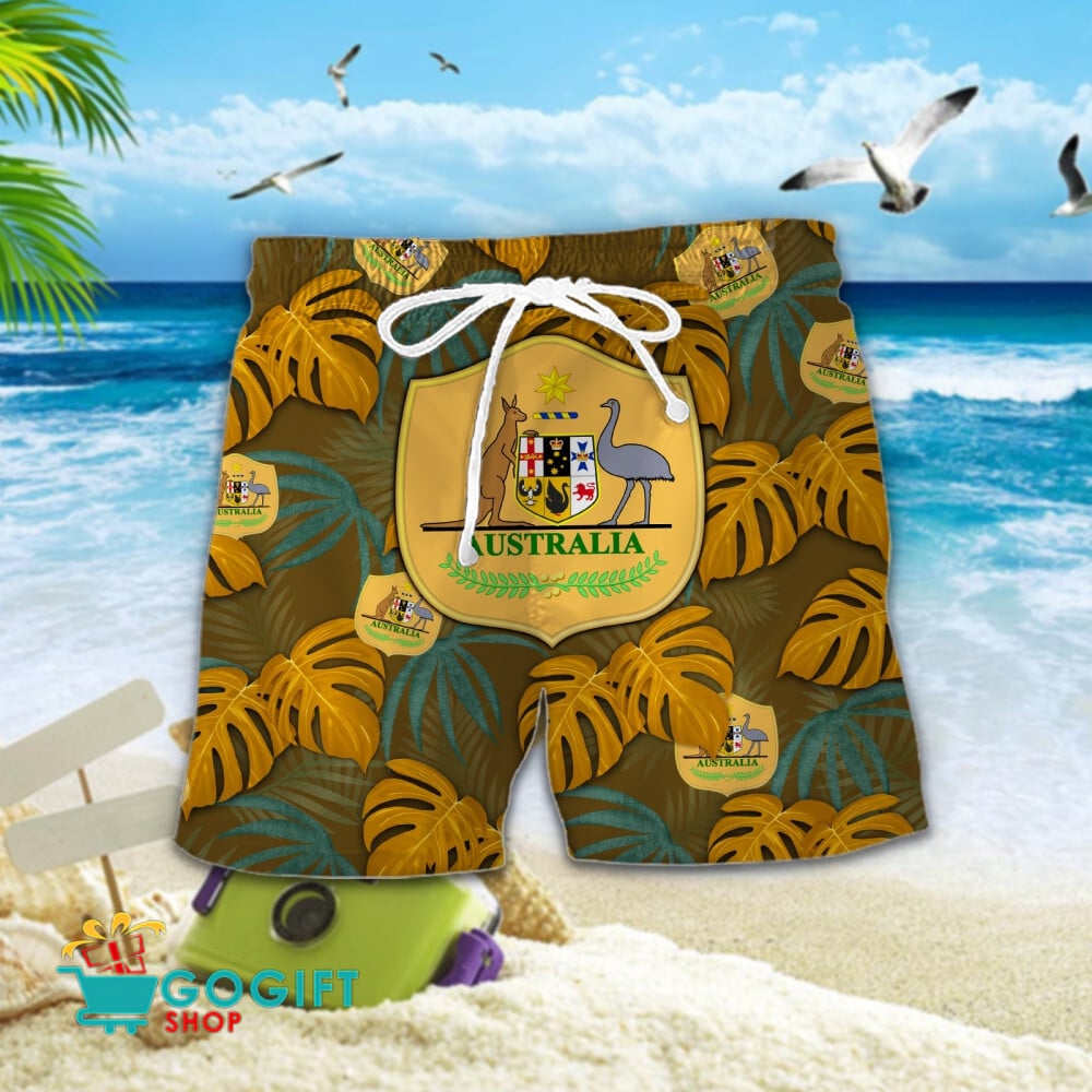 Australia National Soccer Team Hawaiian Men Short