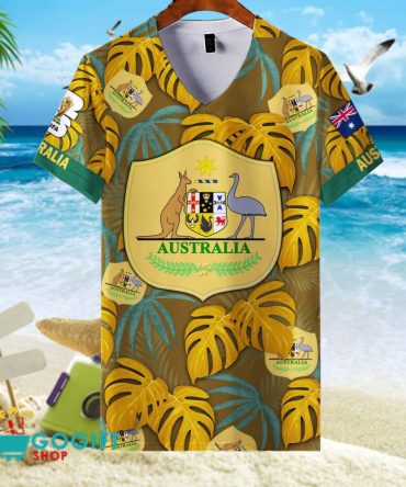 Australia National Soccer Team V-Neck Shirt Jersey
