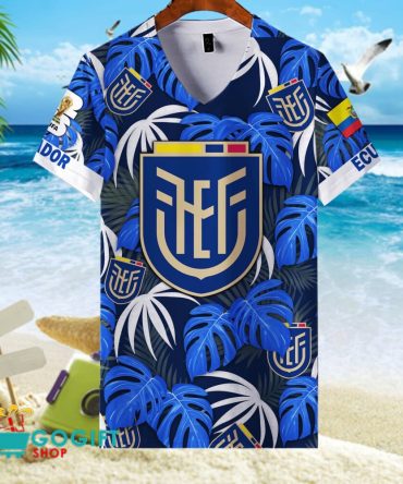 Ecuador National Soccer Team V-Neck Shirt Jersey