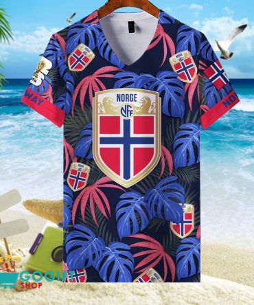 Norway National Soccer Team V-Neck Shirt Jersey