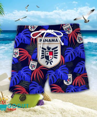 Panama National Soccer Team Hawaiian Men Short