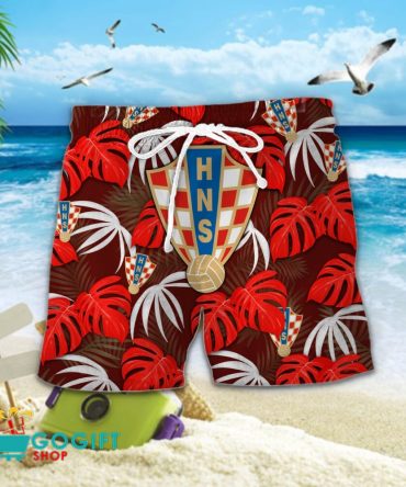 Croatia National Soccer Team Hawaiian Men Short
