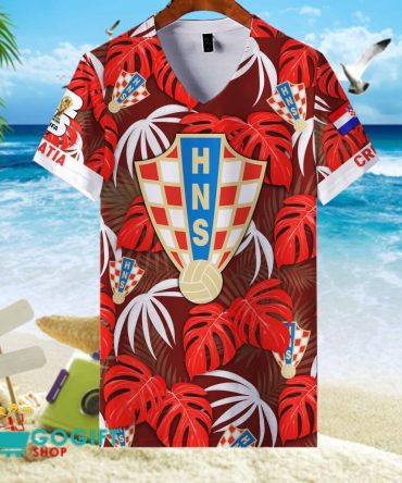 Croatia National Soccer Team V-Neck Shirt Jersey