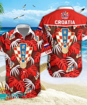 Croatia National Soccer Team Hawaiian Shirt