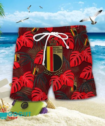 Belgium National Soccer Team Hawaiian Men Short