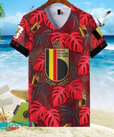 Belgium National Soccer Team V-Neck Shirt Jersey