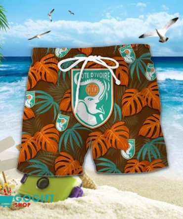 Cote D'Ivoire National Soccer Team Hawaiian Men Short