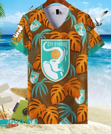 Cote D'Ivoire National Soccer Team V-Neck Shirt Jersey