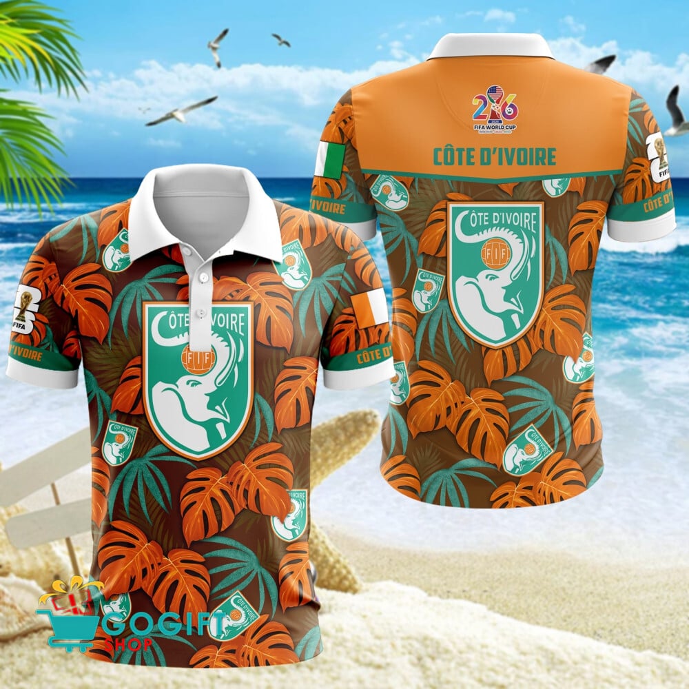 Cote D'Ivoire National Soccer Team Polo Shirt