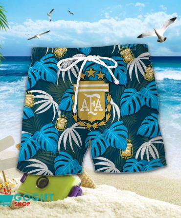 Argentina National Soccer Team Hawaiian Men Short