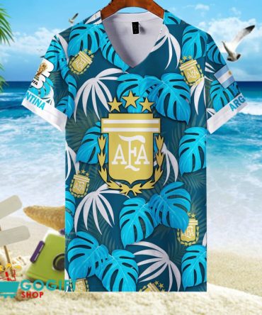 Argentina National Soccer Team V-Neck Shirt Jersey