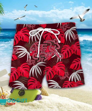 Switzerland National Soccer Team Hawaiian Men Short