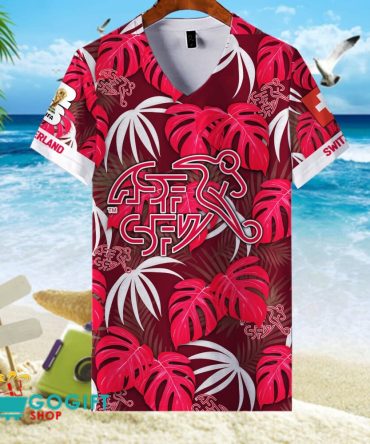 Switzerland National Soccer Team V-Neck Shirt Jersey
