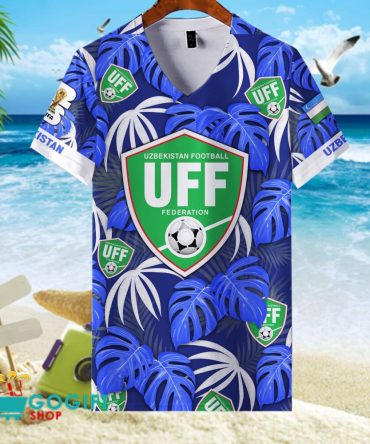 Uzbekistan National Soccer Team V-Neck Shirt Jersey