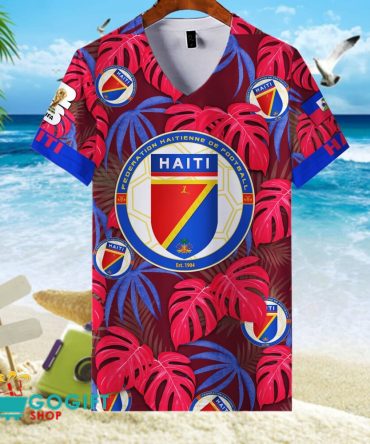 Haiti National Soccer Team V-Neck Shirt Jersey