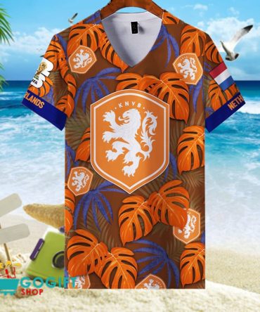 Netherlands National Soccer Team V-Neck Shirt Jersey