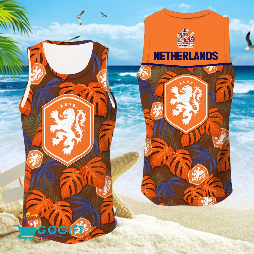 Netherlands National Soccer Team Sleeveless Jersey Tank Top