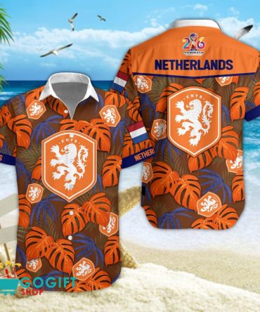 Netherlands National Soccer Team Hawaiian Shirt