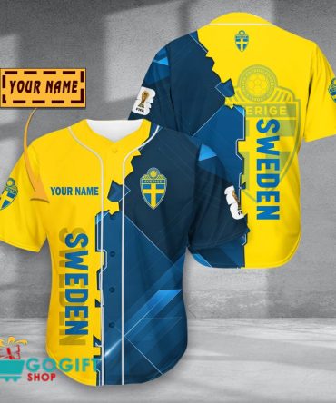 Sweden National Soccer Team Baseball Jersey
