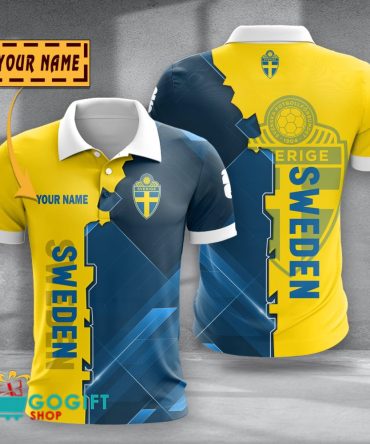 Sweden National Soccer Team Polo Shirt