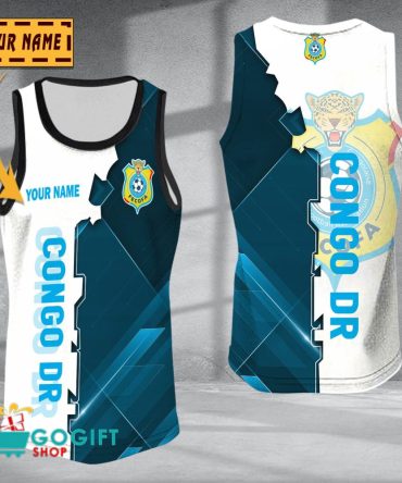 Congo Dr National Soccer Team Sleveless Jersey Tank Top