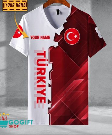 Turkiye National Soccer Team V-Neck Shirt Jersey