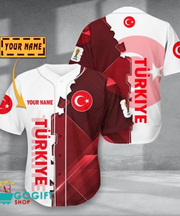 Turkiye National Soccer Team Baseball Jersey