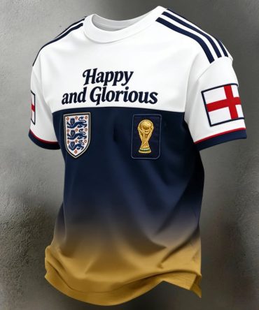 England World Cup 2026 Merch Happy And Glorious Shirt Gift For World Cup Lovers