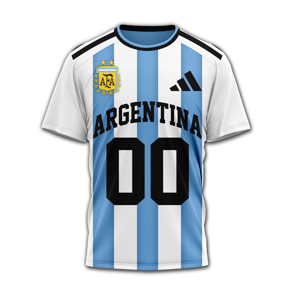 Argentina , Premium Wc26 United 3D T-Shirt Hy - Image 2