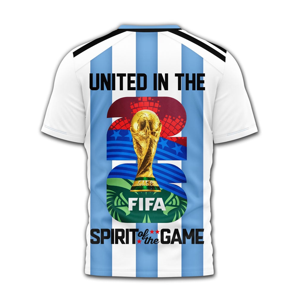 Argentina , Premium Wc26 United 3D T-Shirt Hy - Image 3