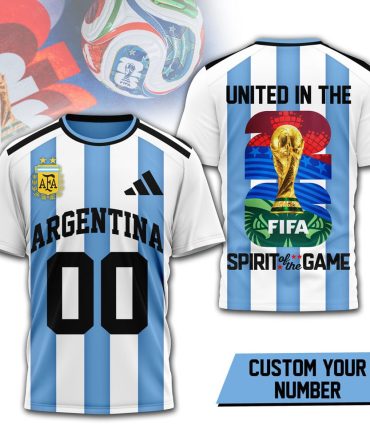 Argentina , Premium Wc26 United 3D T-Shirt Hy